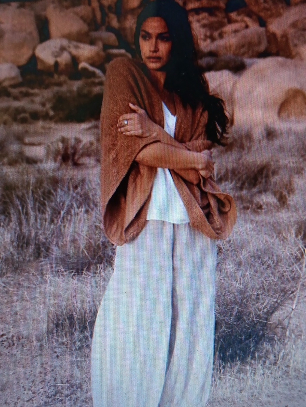 NOMAD THE LABEL..NEW!! BLOOM COTTON SHRUG..